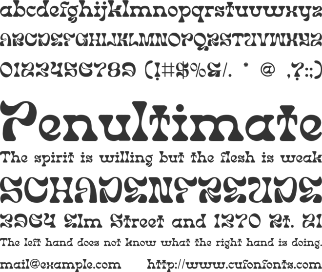 Rumei House font preview