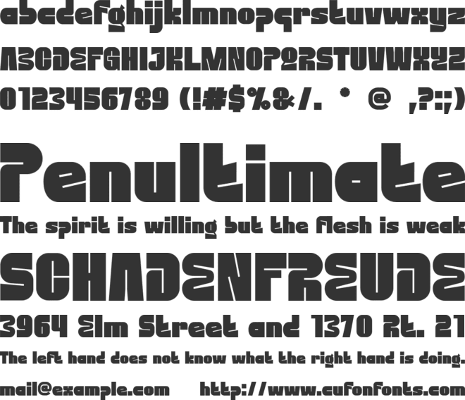 Morse Cyeon font preview