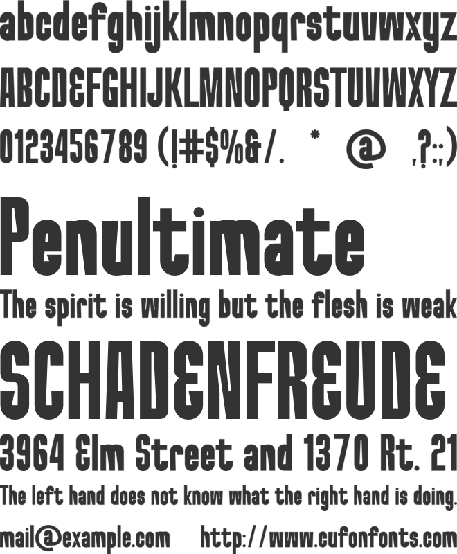 Dormanc Northy font preview