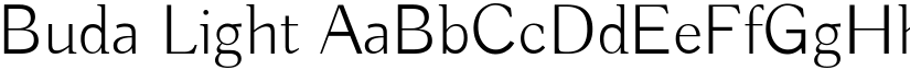 Buda Light font