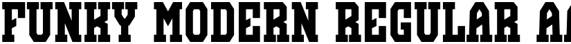 Funky Modern Regular font
