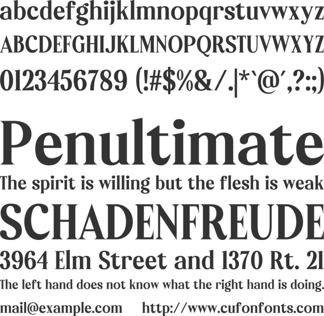 Reliora Kinestio font preview