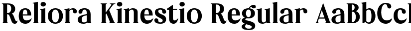 Reliora Kinestio Regular font