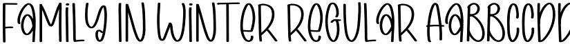 Family In Winter Regular font
