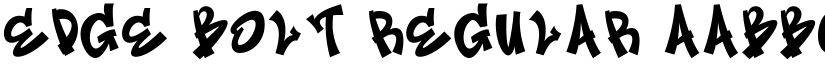 Edge Bolt Regular font