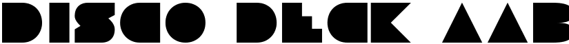 Disco Deck font