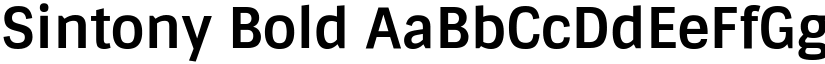 Sintony Bold font