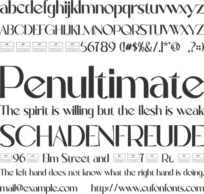 Swanley Free font preview