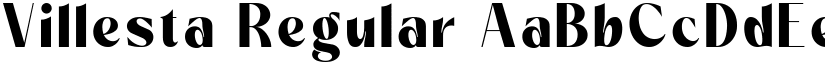 Villesta Regular font