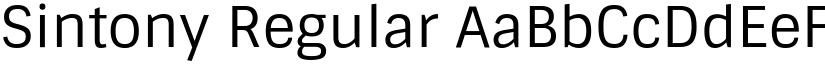 Sintony Regular font