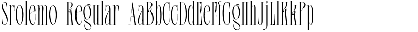 Srolemo Regular font