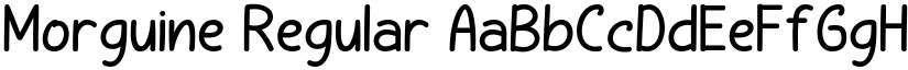 Morguine Regular font