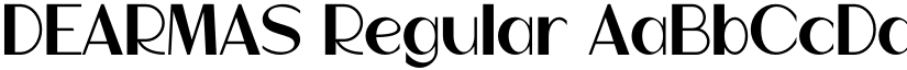 DEARMAS Regular font