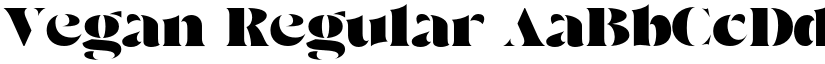 Vegan Regular font
