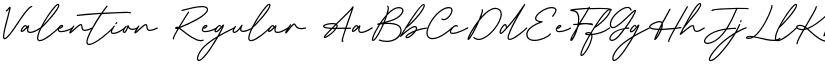Valention Regular font