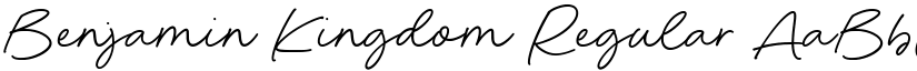 Benjamin Kingdom Regular font