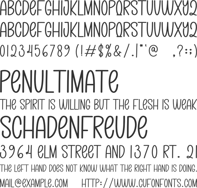 Monographs font preview