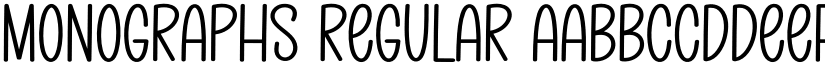 Monographs Regular font