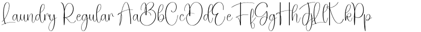Laundry Regular font