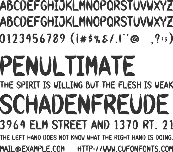 Beach Scenery font preview