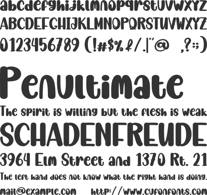 Barbie Sweet font preview