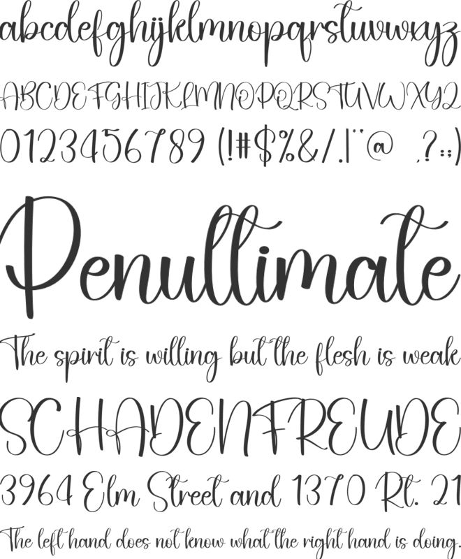 Badlyhot font preview