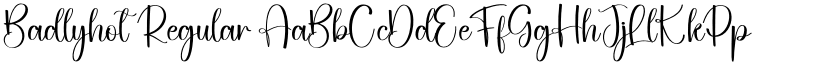 Badlyhot Regular font