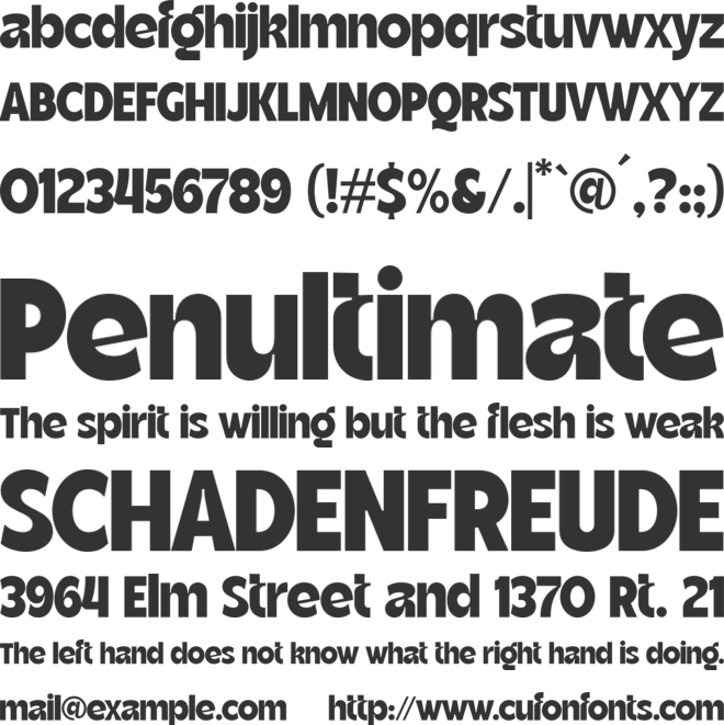 Skarleto font preview