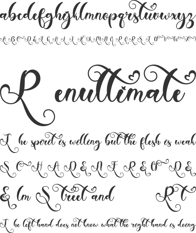 Camelia Butterfly font preview