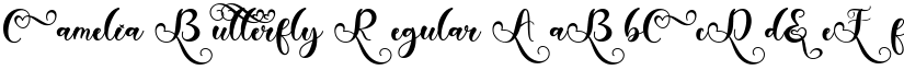 Camelia Butterfly Regular font
