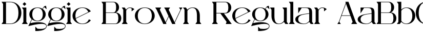 Diggie Brown Regular font