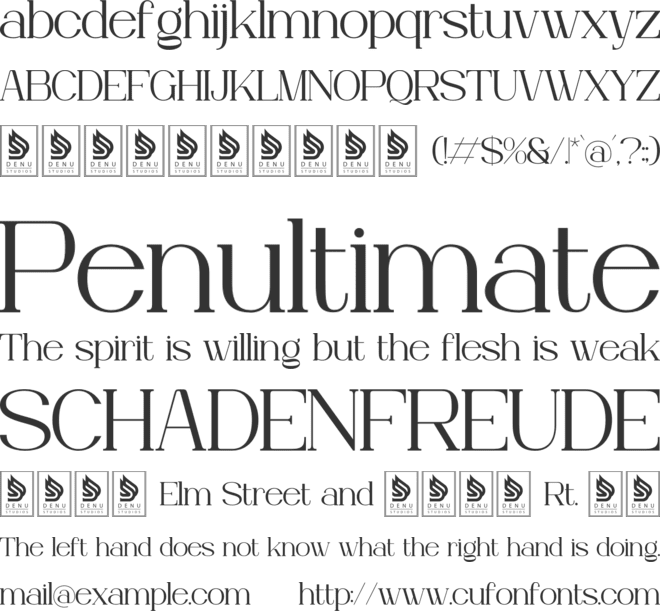 Celifto Legion font preview