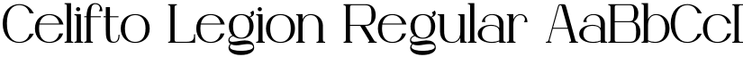 Celifto Legion Regular font