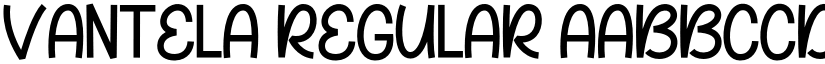 Vantela Regular font
