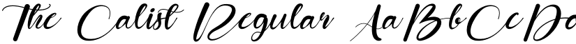 The Calist Regular font