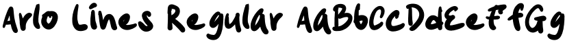 Arlo Lines Regular font