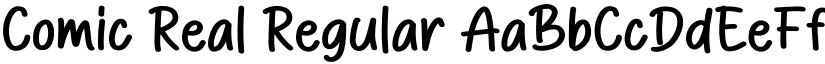 Comic Real Regular font