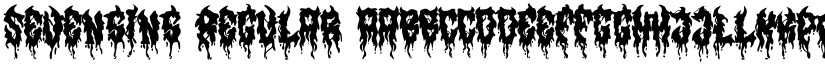 Sevensins Regular font