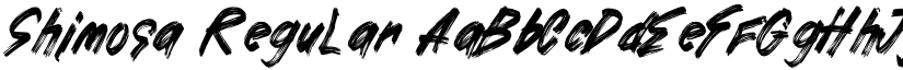 Shimosa Regular font