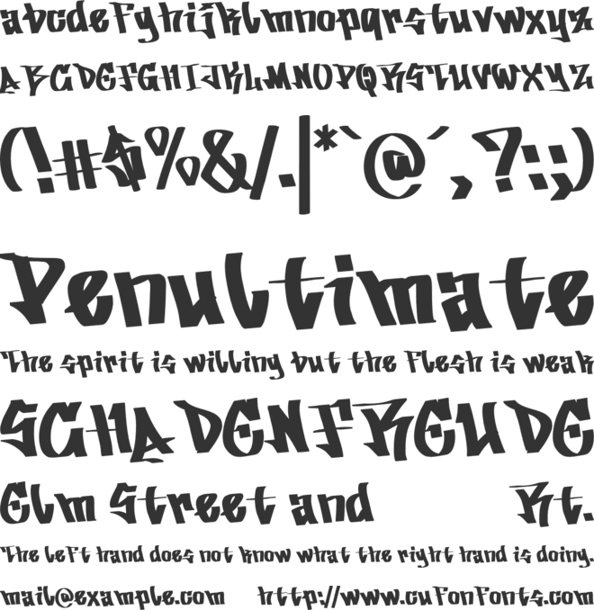 Blastoria font preview