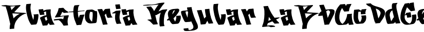 Blastoria Regular font