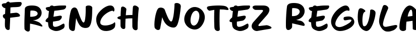 French Notez Regular font