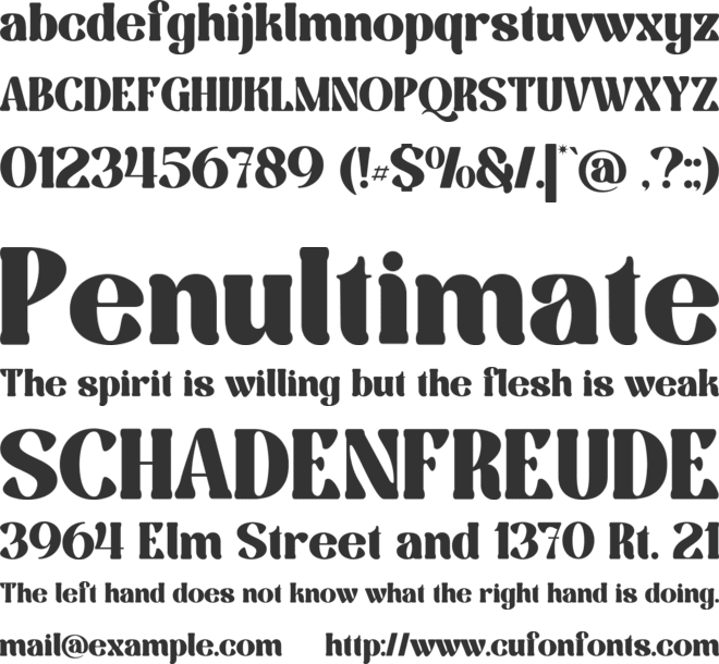 Gohyong font preview