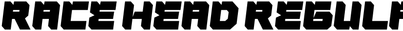 Race Head Regular font