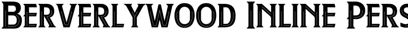 Berverlywood Inline Personal Use font