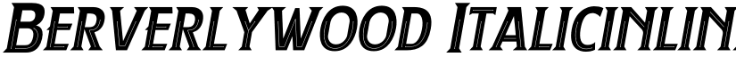 Berverlywood ItalicinlinePersonal font