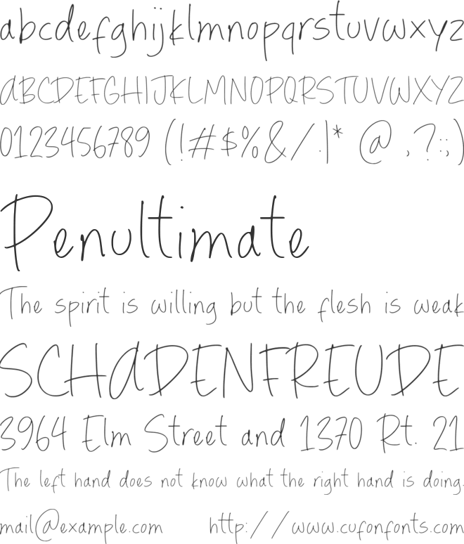 Yasmine Nebula font preview