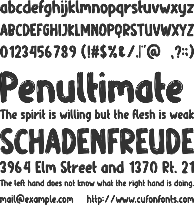 The  Sunlight font preview