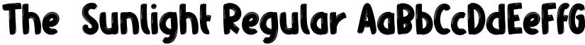 The  Sunlight Regular font