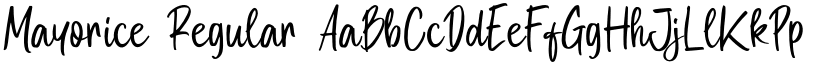 Mayorice Regular font
